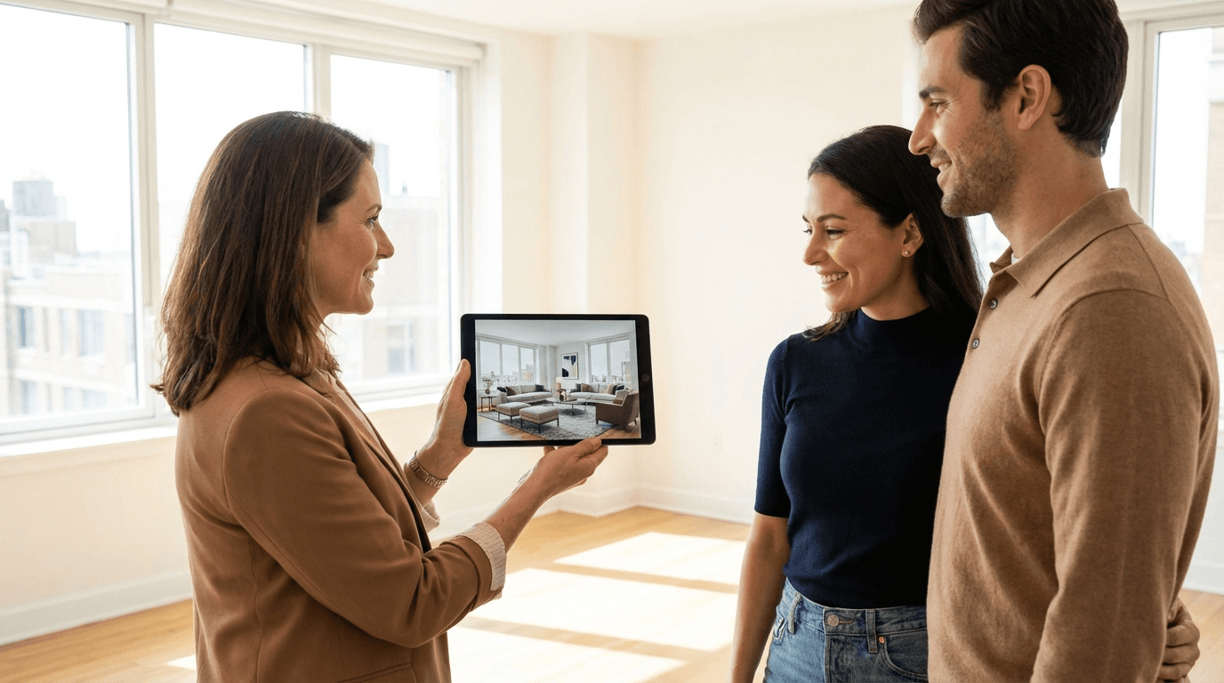 Comment les agents immobiliers utilisent le home staging virtuel