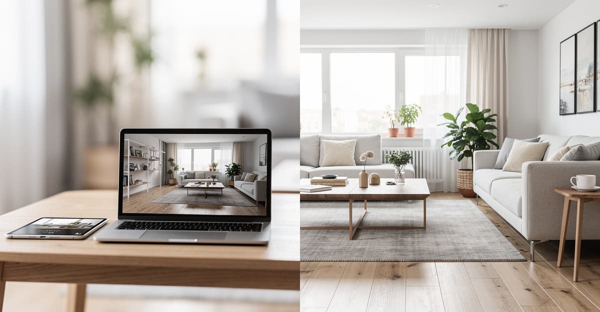 Home staging virtuel vs physique : tarifs, coûts cachés et rentabilité en 2026