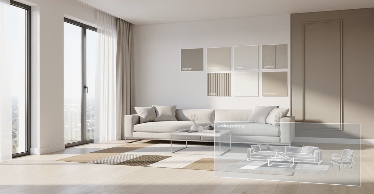 ia decoration interieure : tester peinture, sol et mobilier avant travaux